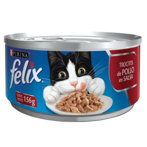 Felix Alimento húmedo pollo lata 156gr