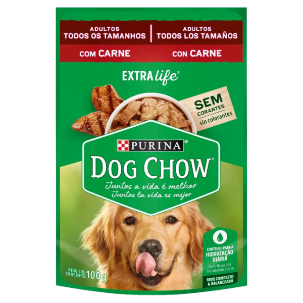 Alimento húmedo Dog Chow Cachorros sabor pollo 100 gr