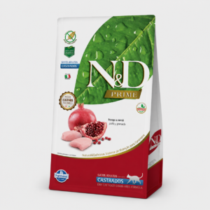 N&D Prime Gato Adulto Castrado Pollo y Granada 7.5 Kg