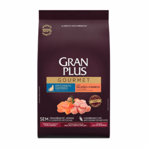 Gran Plus Gato Adulto Gourmet Castrado Salmón y Pollo 10.1 Kg