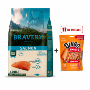 Bravery Adulto Raza Mediana y Grande Salmon 12 Kg