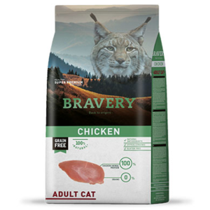 Bravery gato adulto pollo