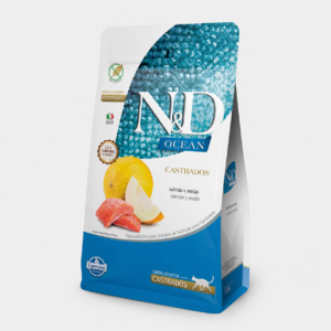 N&D Ocean Gato Adulto Castrado Salmón y Melón 7.5 Kg